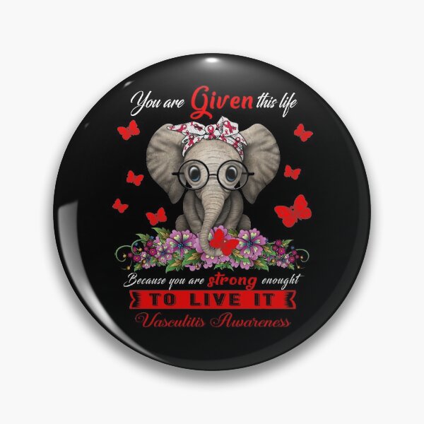 Item preview, Vasculitis Warrior Cute Elephant Lover Gifts designed and sold by Adropine.