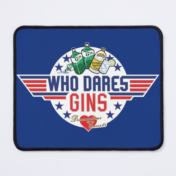 Item preview, WHO DARES GINS - GIN and TONIC BOTTLES - Mr Jolly Lives Next Door / Top Gun Inspired designed and sold by RetroTeeStudio.
