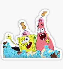 Spongebob und Patrick bekommen Krunk Sticker