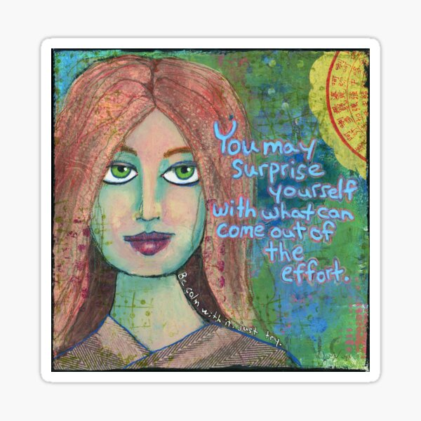 Surprise Yourself Girl #1 Sticker
