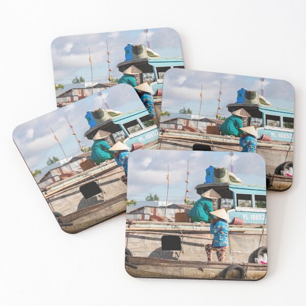 Item preview, Food market mekong river in Vietnam designed and sold by Martin Berry Photography.