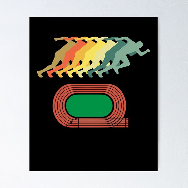 Item preview, Elite Track and Field Female Athlete Runners vintage designed and sold by midodesign20.