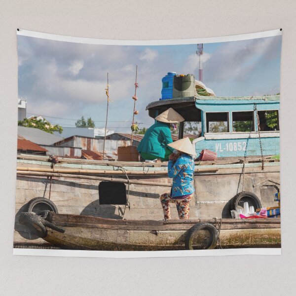 Item preview, Food market mekong river in Vietnam designed and sold by Martin Berry Photography.