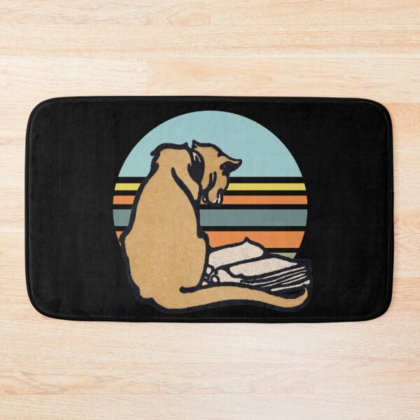 Item preview, Retro Reading Cat-Funny Cute Reading Cat Lover Apparel Gift designed and sold by DeeSignTShirts.