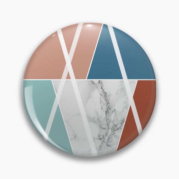 Item preview, Color areas with white marble, cinnamon orange, petrol, light brown and mint designed and sold by Ninaeva.