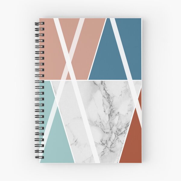 Item preview, Color areas with white marble, cinnamon orange, petrol, light brown and mint designed and sold by Ninaeva.