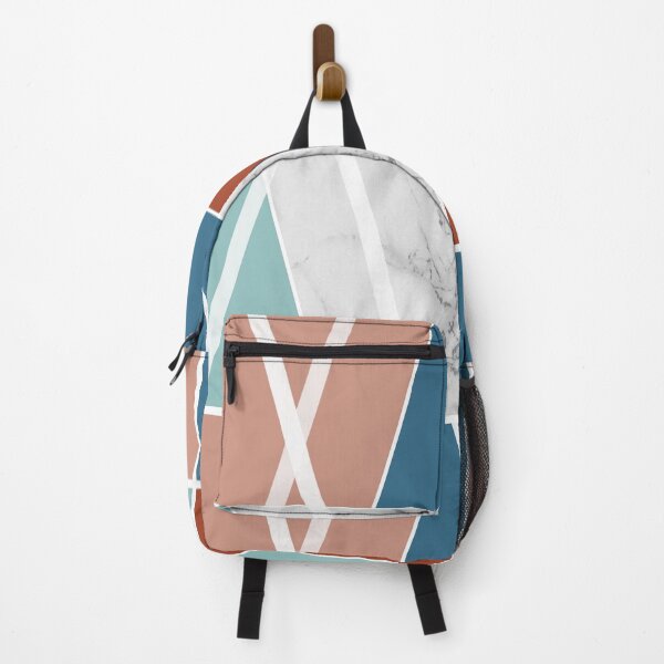 Item preview, Color areas with white marble, cinnamon orange, petrol, light brown and mint designed and sold by Ninaeva.