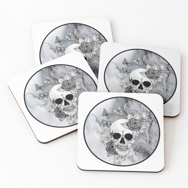 Item preview, Grey Marble Skull designed and sold by Arte Del Cuerpo Humano.