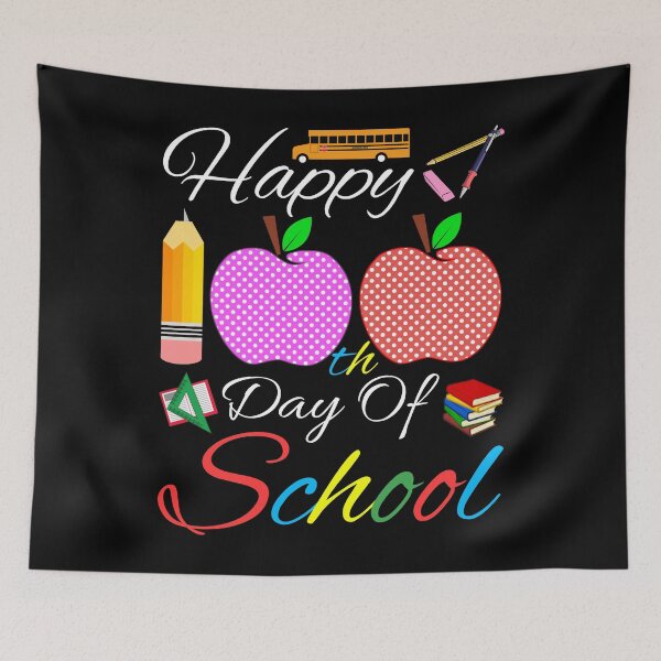 Item preview, Happy 100th Day Of School 2022 Great Gift Idea For Teachers And Students Funny School designed and sold by naworas.