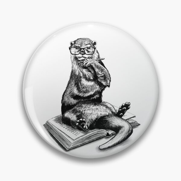 Item preview, Studious otter designed and sold by HrisRizz.