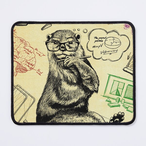 Item preview, Studious otter designed and sold by HrisRizz.