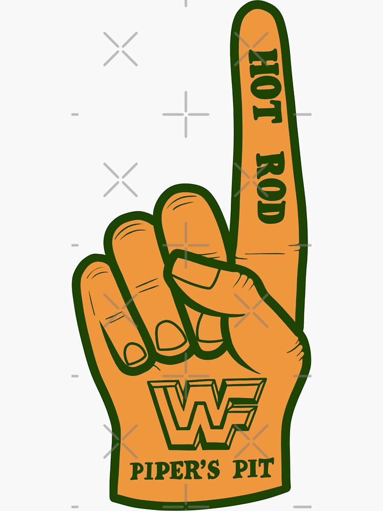 "Pipers pit foam finger" Sticker for Sale by PEArt Redbubble