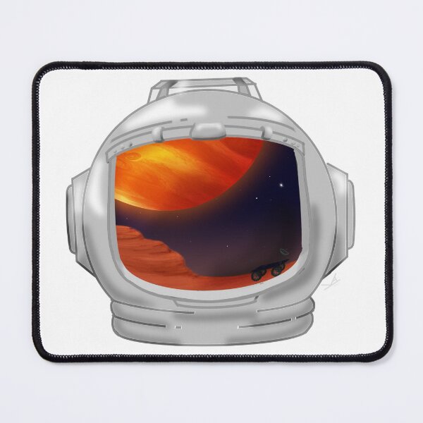 Item preview, Space Helmet Red Planet Reflection  designed and sold by Fernheart Designs.
