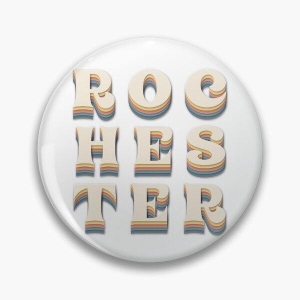 Item preview, Rochester Stacked Letters Retro colors designed and sold by Creatively Cristin.