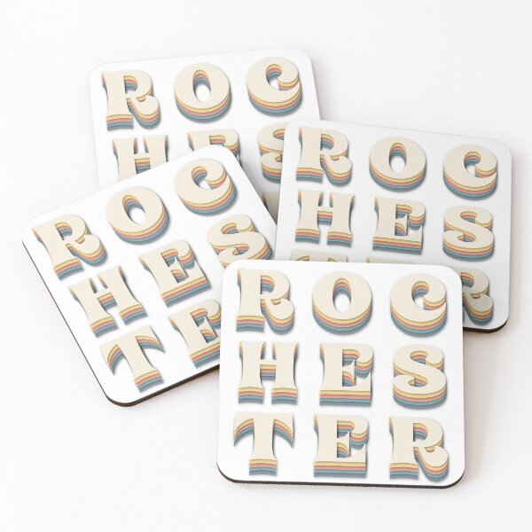 Item preview, Rochester Stacked Letters Retro colors designed and sold by Creatively Cristin.