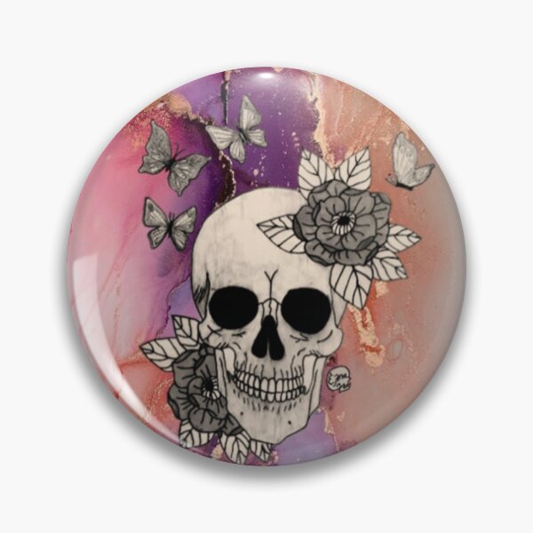 Item preview, Pink Gold Marble Skull designed and sold by Arte Del Cuerpo Humano.