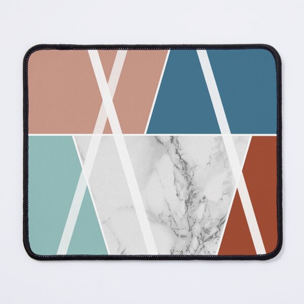 Item preview, Color areas with white marble, cinnamon orange, petrol, light brown and mint designed and sold by Ninaeva.