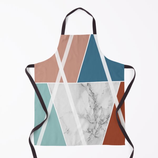 Item preview, Color areas with white marble, cinnamon orange, petrol, light brown and mint designed and sold by Ninaeva.