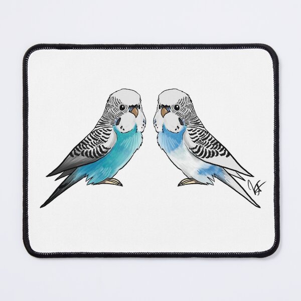 Item preview, Two Budgies designed and sold by Jennifer Stolzer.