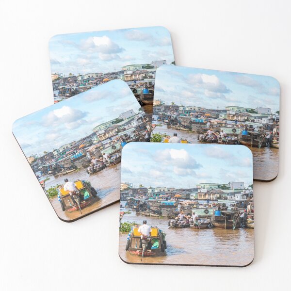 Item preview, Market day mekong river vietnam designed and sold by Martin Berry Photography.