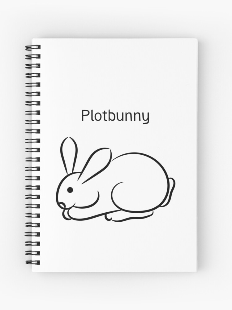 Thumbnail 1 von 3, Notizbuch, Süßer Plotbunny designt und verkauft von MissSpell3d.