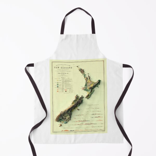 Item preview, 1873 Geological Map of New Zealand digitally-rendered designed and sold by ThinkAboutMaps.