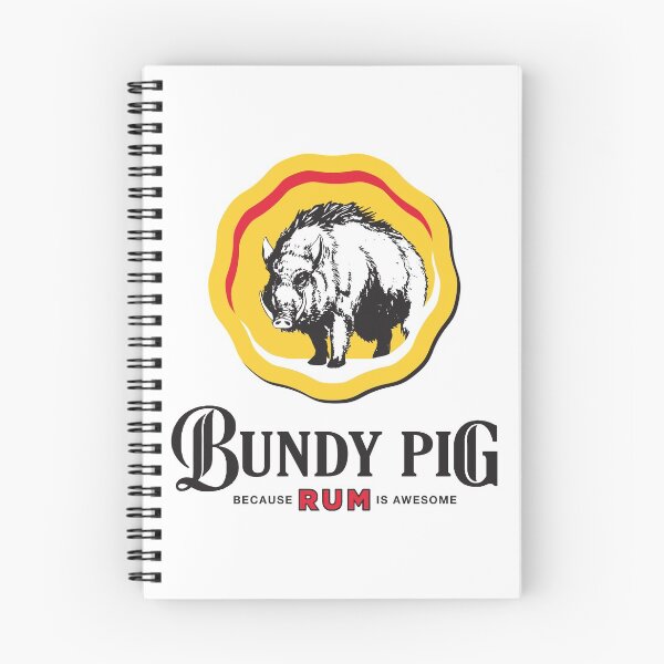Artikelvorschau, Bundy Pig Wildschwein (schwarzer Text) entworfen und verkauft von onelegiondesign.
