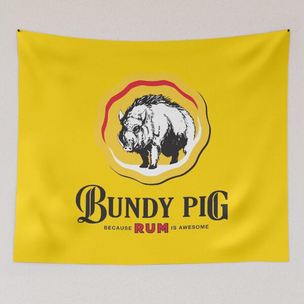 Item preview, Bundy Pig Boar (black text) designed and sold by onelegiondesign.
