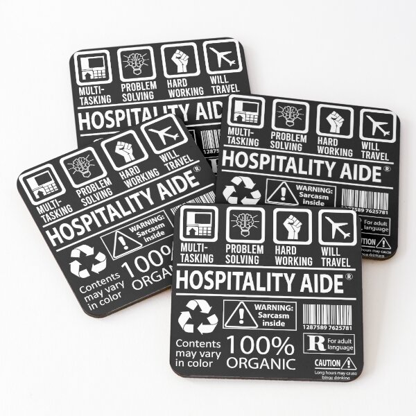 Item preview, Hospitality Aide T Shirt - MultiTasking Certified Job Gift Item Tee designed and sold by sabinacsnm.