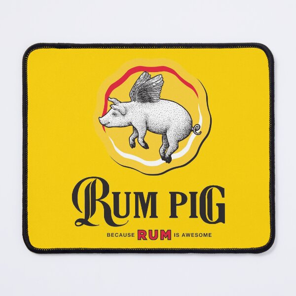 Item preview, Rum Pig Flying Pig (black text) designed and sold by onelegiondesign.