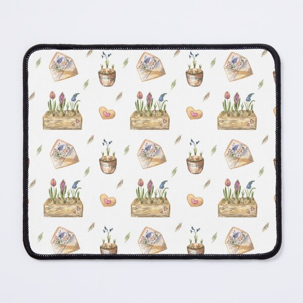 Item preview, Spring in the Farmhouse (pattern, white background) designed and sold by Flowersforbear.