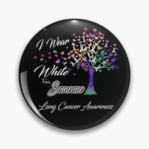 Item preview, Ribbon Tree I Wear White For Someone Lung Cancer Awareness designed and sold by Tadmab.