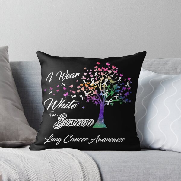 Item preview, Ribbon Tree I Wear White For Someone Lung Cancer Awareness designed and sold by Tadmab.