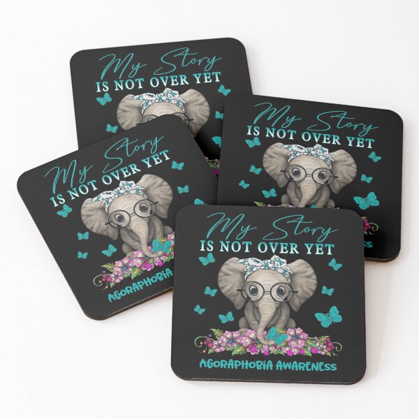 Item preview, Cute Elephant My Story Is Not Over Yet Agoraphobia Awareness designed and sold by Adropine.