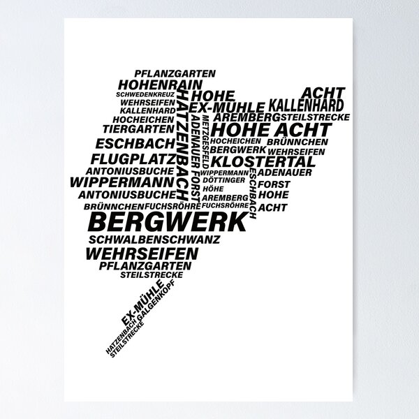Item preview, Nordschleife Word Cloud designed and sold by Shirtmedia.