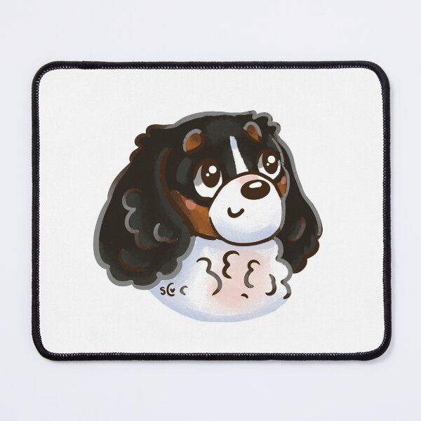 Item preview, Cute Tri Cavalier King Charles Spaniel designed and sold by SydneyLovesArt.