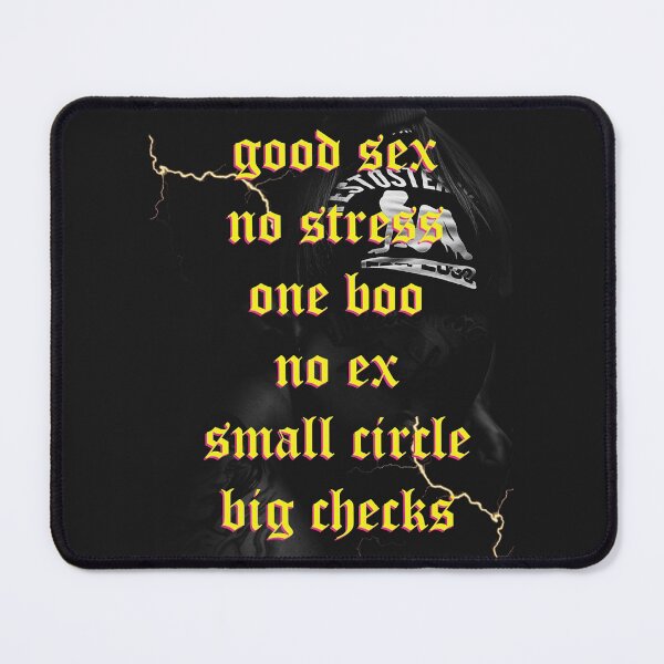 Item preview, good s*x no stress one boo no ex small circle big checks - thunder hooligan girl yellow and pink design designed and sold by andrei49387.