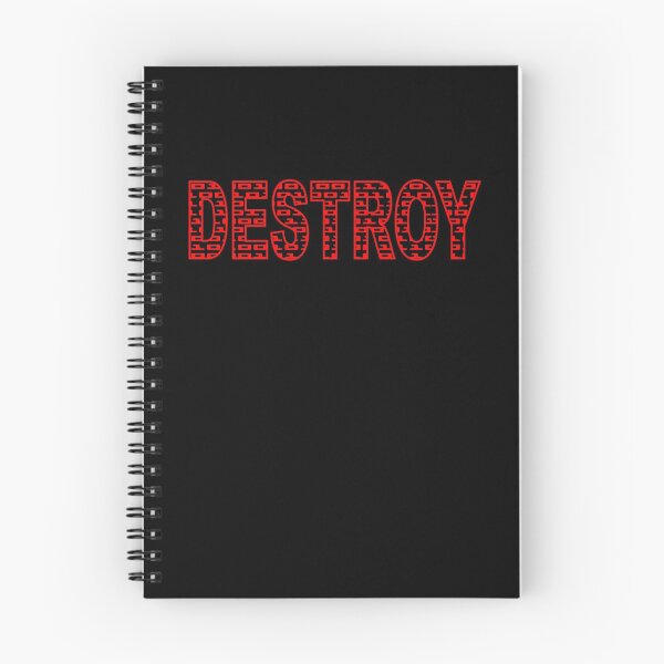 Item preview, DESTROY - BINARY CODE. ASCII. SLOGAN. RED. designed and sold by 5hertz.