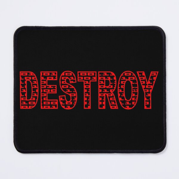 Item preview, DESTROY - BINARY CODE. ASCII. SLOGAN. RED. designed and sold by 5hertz.