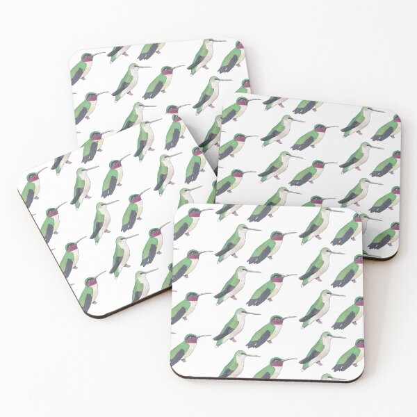 Item preview, Ruby-throated Hummingbird bird species wildlife art designed and sold by TheWaterBirds.