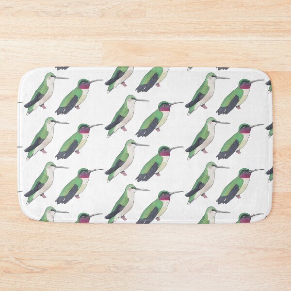 Item preview, Ruby-throated Hummingbird bird species wildlife art designed and sold by TheWaterBirds.