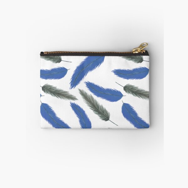 Item preview, Falling Feathers - Blue and Gray designed and sold by PaintInTheNight.