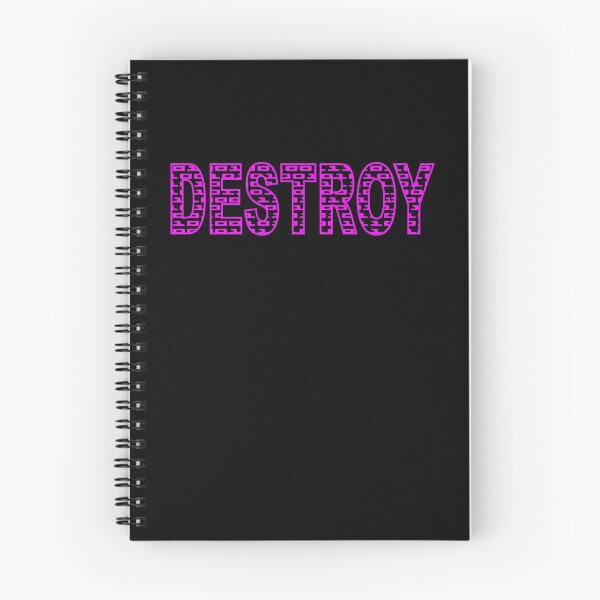 Item preview, DESTROY - BINARY CODE. ASCII. SLOGAN. PINK. designed and sold by 5hertz.