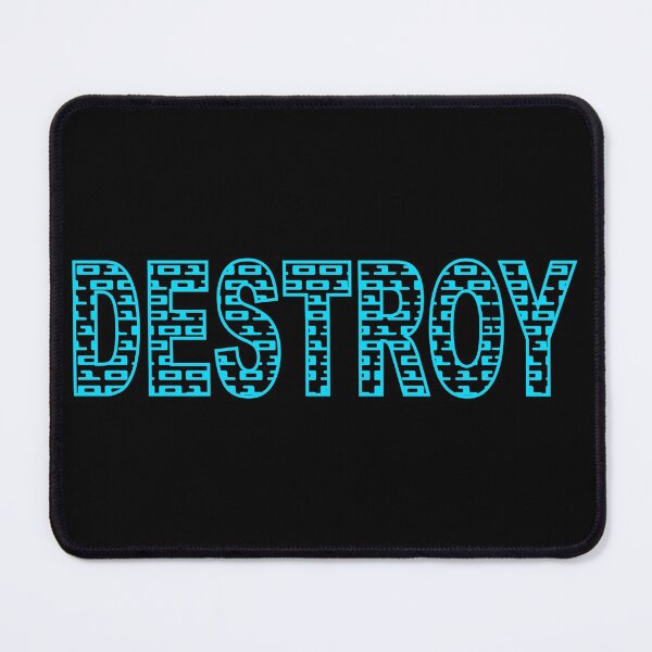 Item preview, DESTROY - BINARY CODE. ASCII. SLOGAN. BLUE. designed and sold by 5hertz.