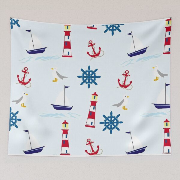 Item preview, Whimsical nautical theme designed and sold by lullabel77.