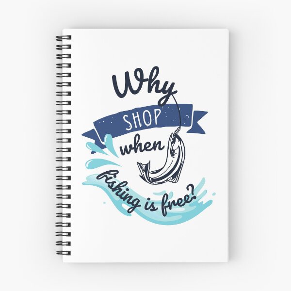 Item preview, Why Shop When Fishing is Free Design of Fish in Lake designed and sold by frenchtastic.