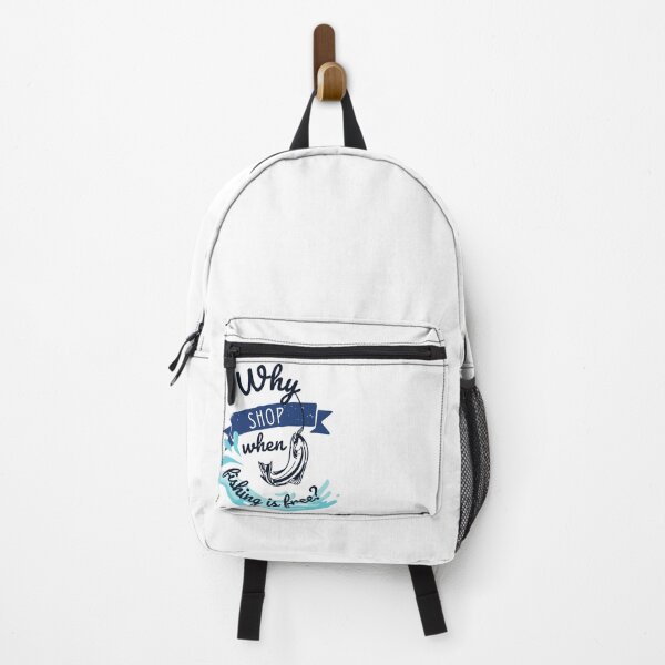 Item preview, Why Shop When Fishing is Free Design of Fish in Lake designed and sold by frenchtastic.