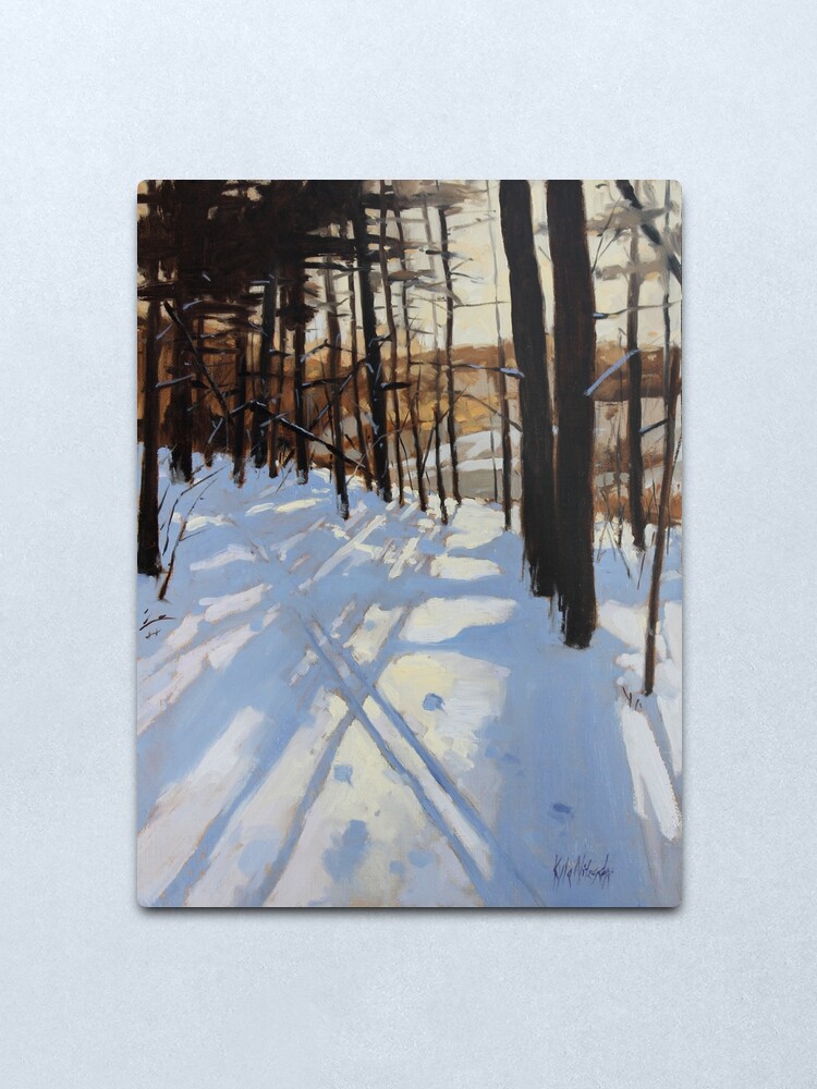 Alternate view of Skiing Beaver Pond Trail Metal Print
