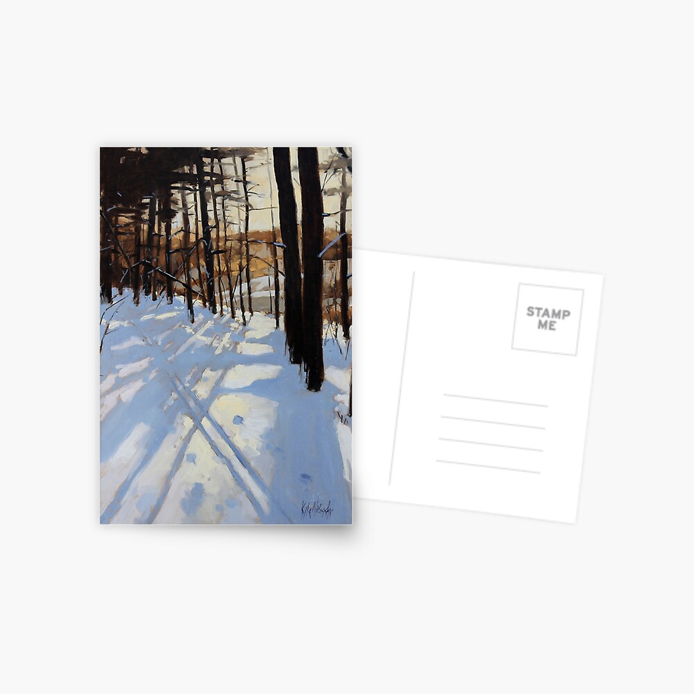 Skiing Beaver Pond Trail Postcard