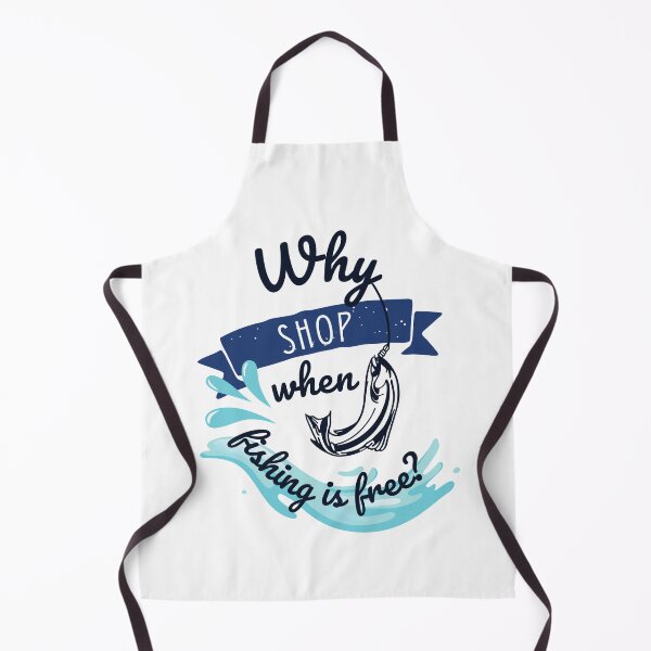 Item preview, Why Shop When Fishing is Free Design of Fish in Lake designed and sold by frenchtastic.